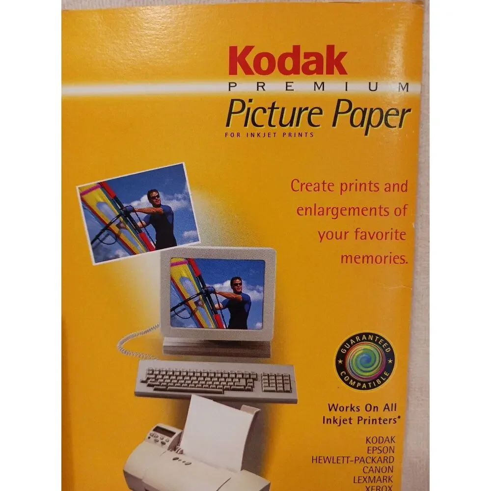 KODAK PREMIUM PICTURE PAPER‎ 8.5X11 HIGH GLOSS HEAVY WEIGHT 4 Sheets in Package